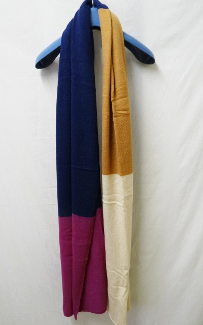 Khata 新品未使用 ネイビー/パープル カシミア 拍卖