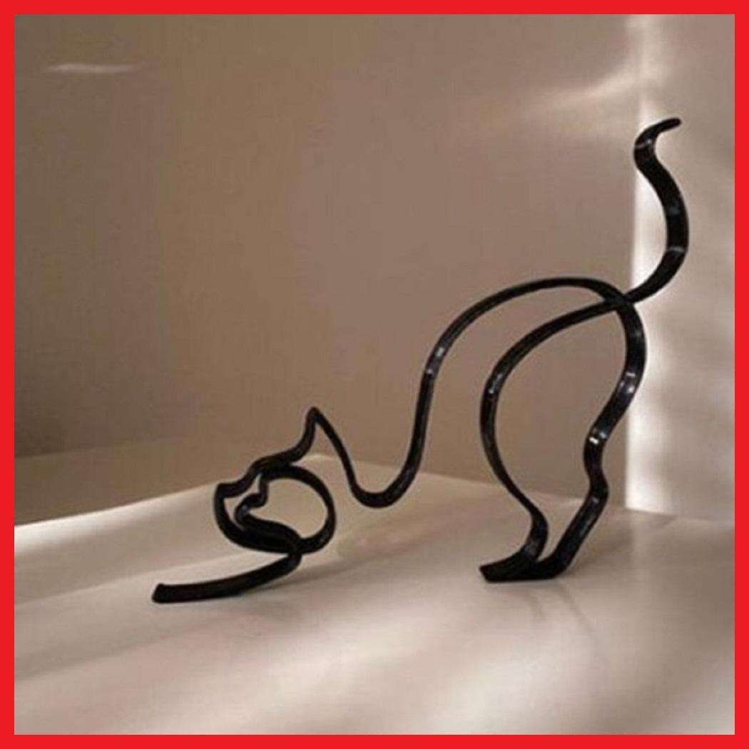 ネコ ねこ 猫 シルエット オブジェ 北欧 雑貨 インテリア 海外 インポート 2-2拍卖