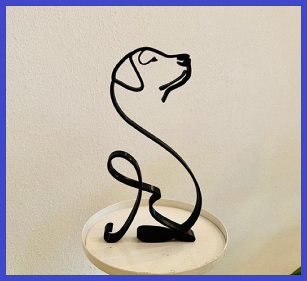 【匿名配送】レトリバー 犬 いぬ シルエット オブジェ 北欧 雑貨 インテリア インポート 0-1拍卖