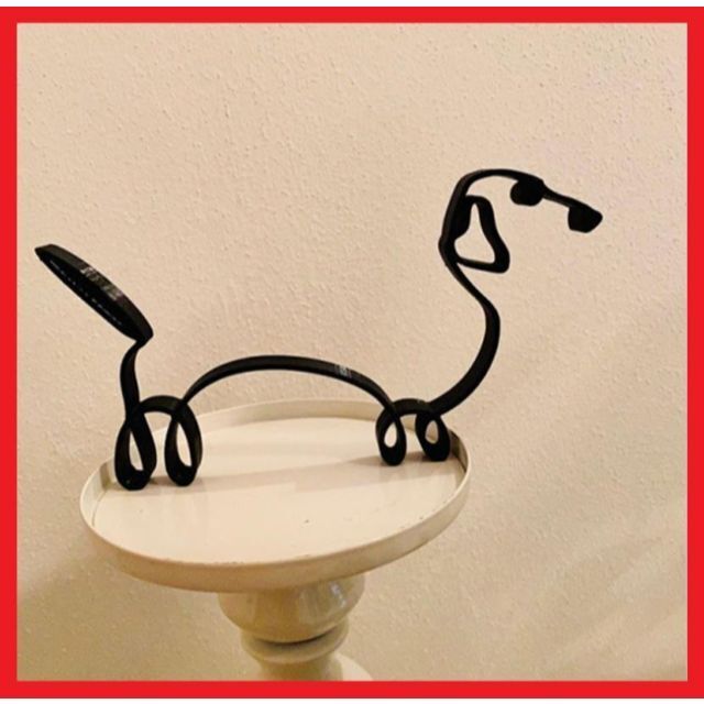 ダックスフンド 犬 いぬ シルエット オブジェ 北欧 雑貨 インテリア 2-3拍卖