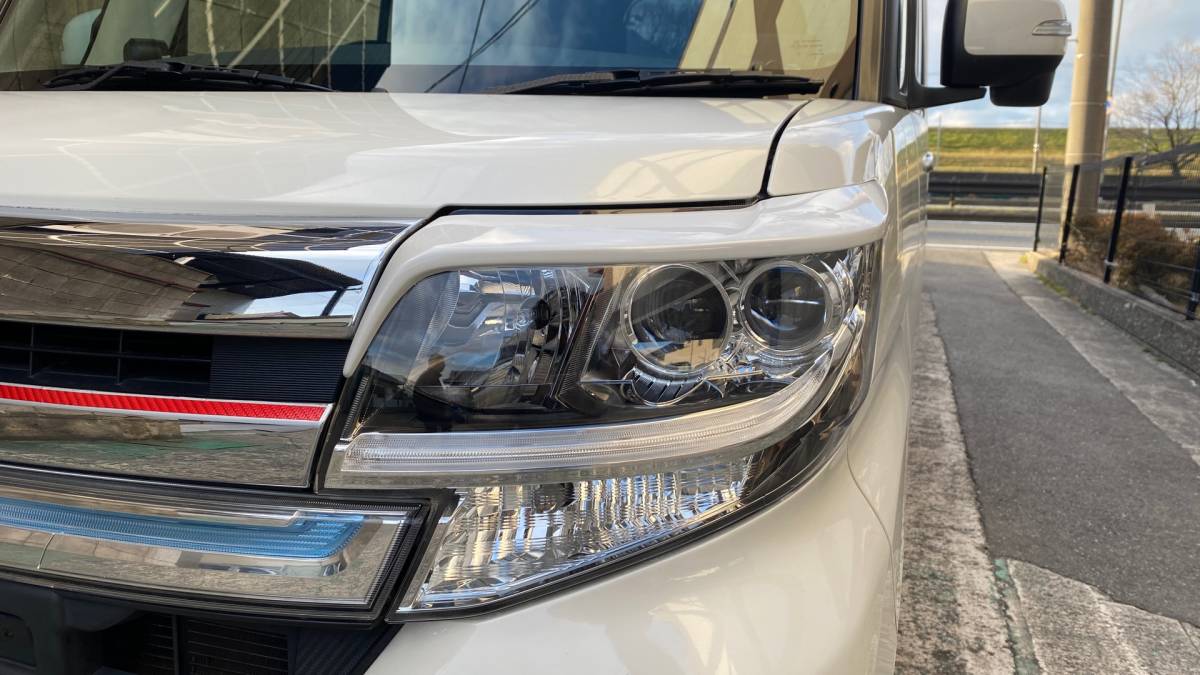 LA600S 610S タントカスタム TANTO CUSTOM アイライン FRP製 EYE LINE アイラインガーニッシュ エアロパーツ 素地品 未塗装品 ダイハツ拍卖