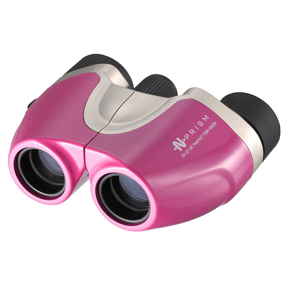 双眼鏡 10X21(倍率10倍)10×21-U ピンク PRISM キャリングポーチ付き ナシカ NASHICA/2193拍卖