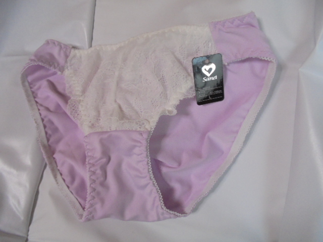 新品 sanei レースショーツ L 薄紫色拍卖
