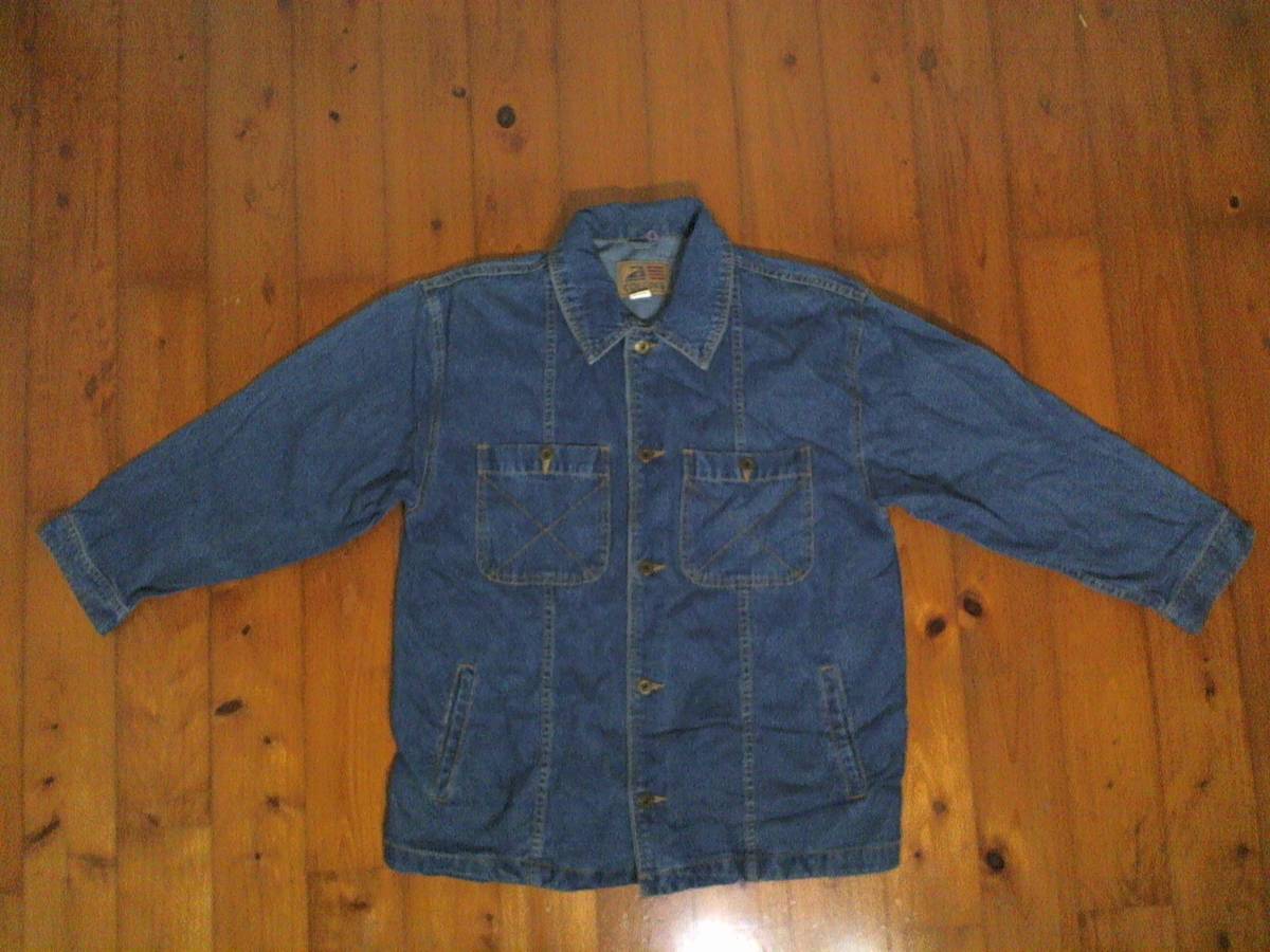 ☆微難有☆コリンズ☆COLLINS☆デニム ジャケット カバーオール 150A インディゴ拍卖