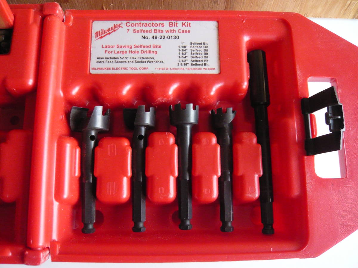 ミルウォーキー Milwaukee ヘビーデューティーコントラクタードリルビット4本セット拍卖