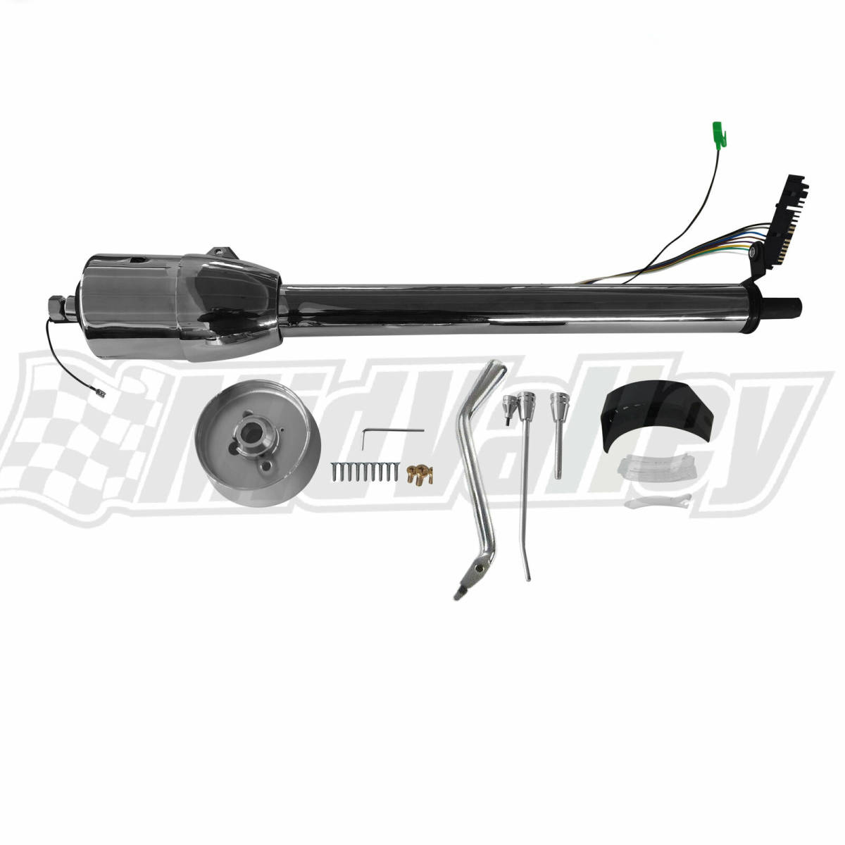 新品 シボレー ステアリング 28inc クローム コラム チルト アダプター他 エルカミ マリブ アメ車 カスタムカー ホッドロッド拍卖