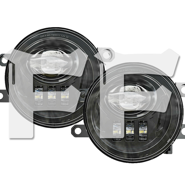 For 2016~2019年式 タコマ 2014~2019年式 4RUNNER 2014~2019年式 タンドラ LED フォグランプ ブラケット付き DOT認定品 ブラック 左右組み拍卖