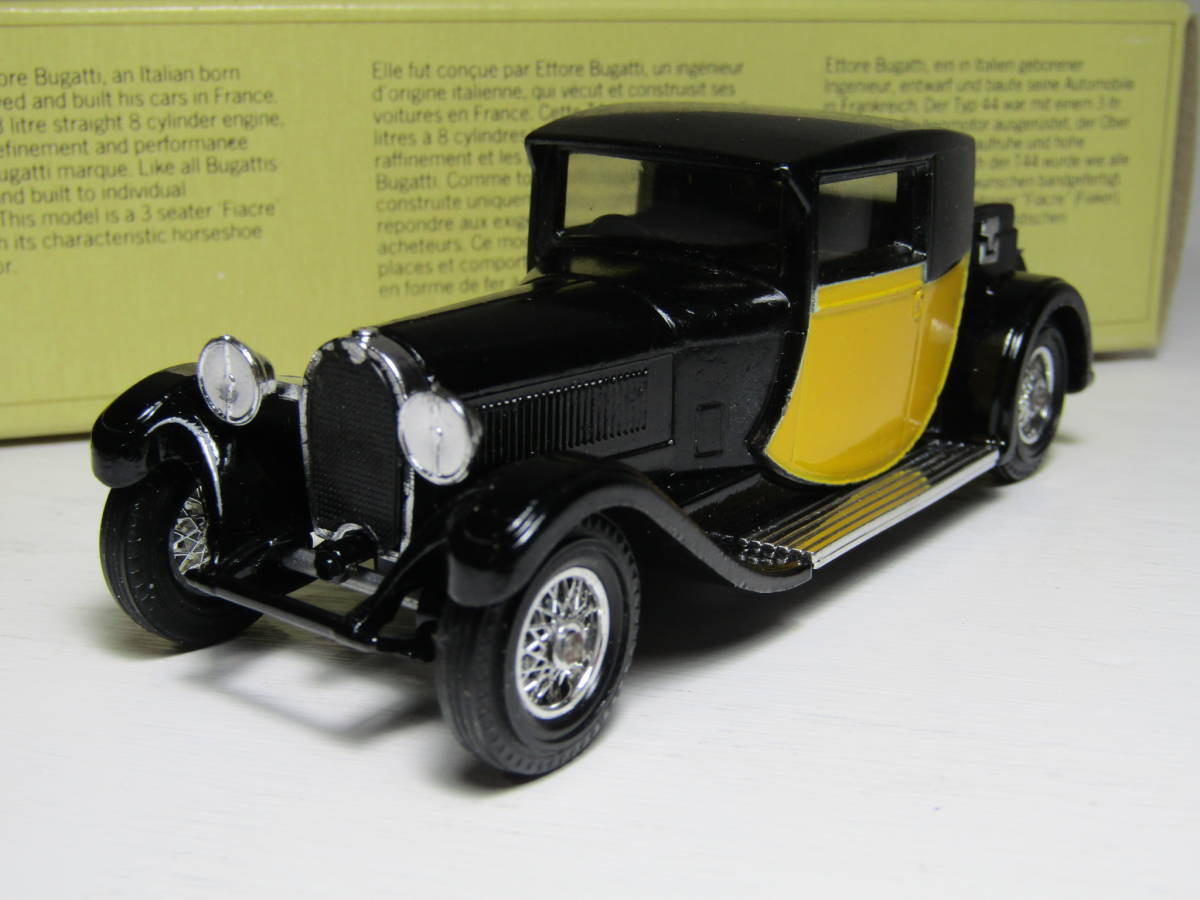 MATCHBOX BUGATTI TYPE44 ブガッテイ 1928 GB イギリス製 1/43 位 当時物 英国製 Made in England 1983年製 LESNEY 仏車 名車 当時物拍卖