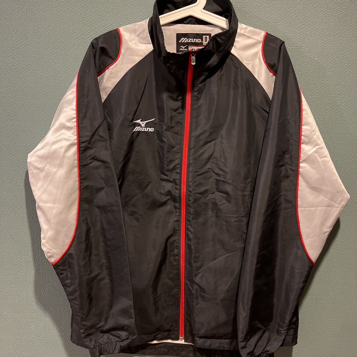 【美品】MIZUNO baseball裏地付ウインドブレーカー ブラック サイズO拍卖