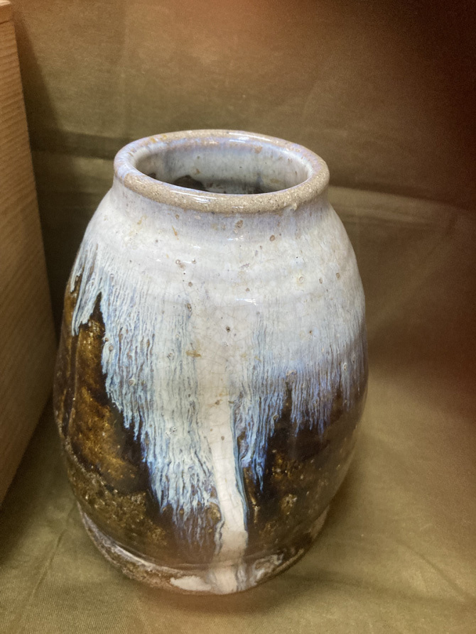 花入 唐津焼 朝鮮唐津花入 御厨国俊 771拍卖