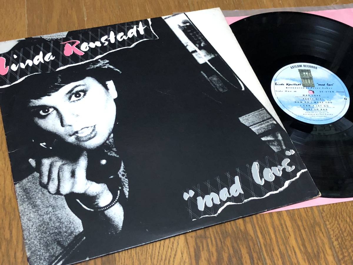 ★即決落札★LINDA RONSTADT「MAD LOVE」リンダ・ロンシュタッド/1980年リリース/US/NY盤/SLM刻印/ピンクスリーブ/全10曲収録拍卖