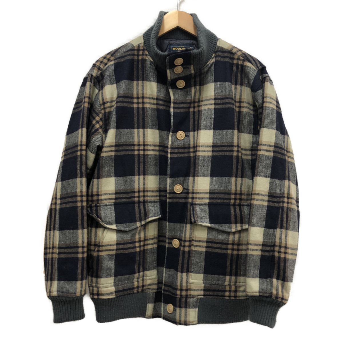□□ WOOLRICH ウールリッチ メンズ ブルゾン 中綿ブルゾン SIZE M 2W5-9414 マルチカラー やや傷や汚れあり拍卖