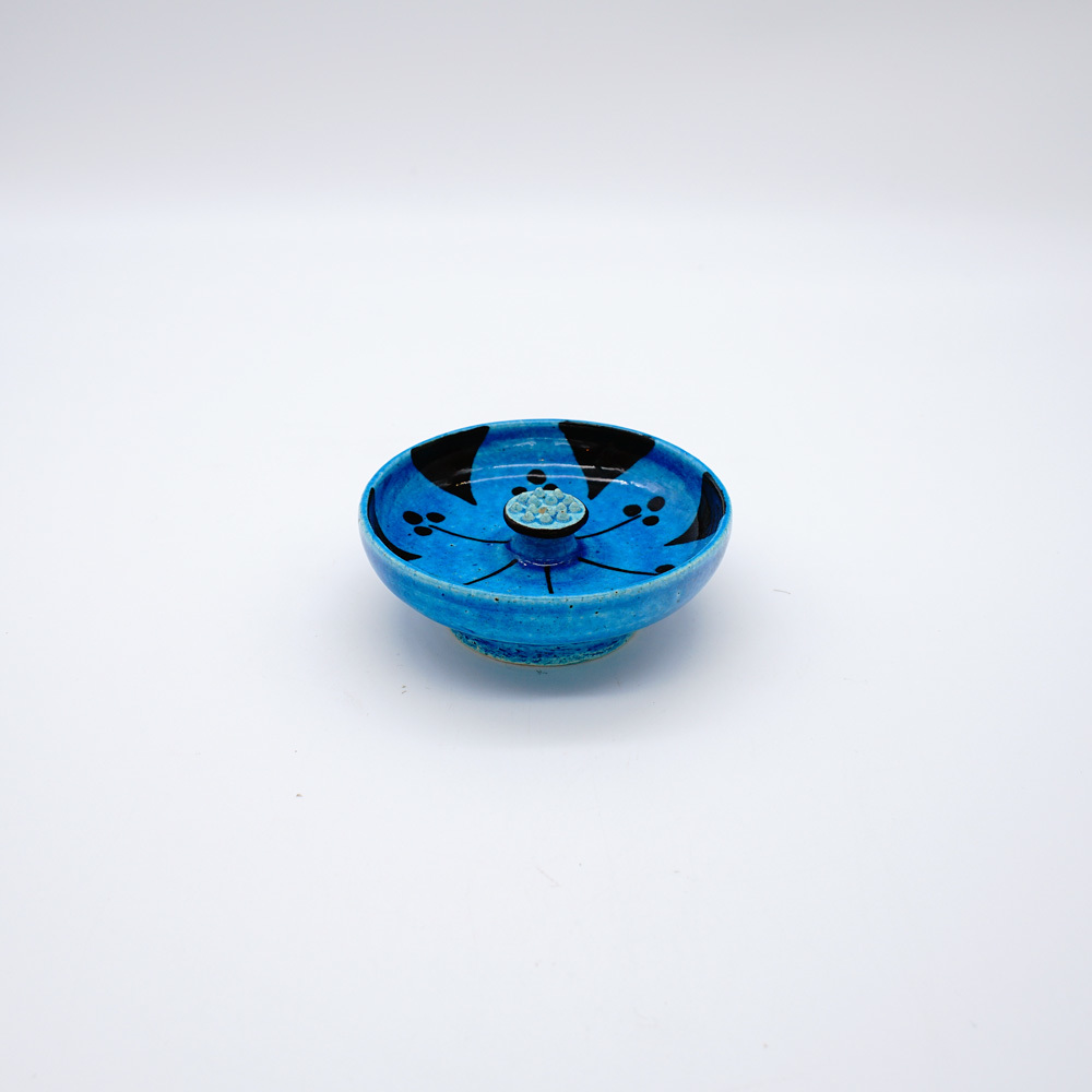 癒し系! ZOHO ☆青釉香立☆ CE3 新品 リラクゼーション アロマ キャンドル 常滑焼 ギフト拍卖