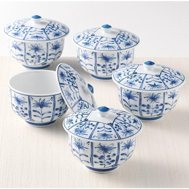 波佐見焼! ☆立花・蓋付汲出揃☆ 19912 新品 湯呑 煎茶 急須 日本茶 ほうじ茶 ポット ギフト拍卖