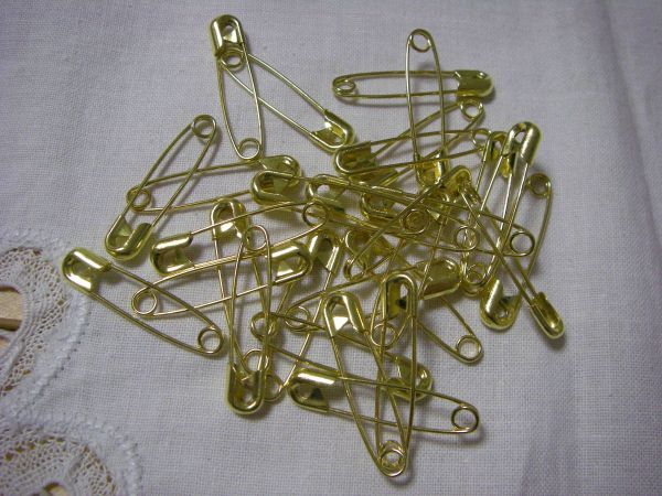 スナッピン 安全ピン №1 全長27㎜ キリンス仕上げ 約25本拍卖