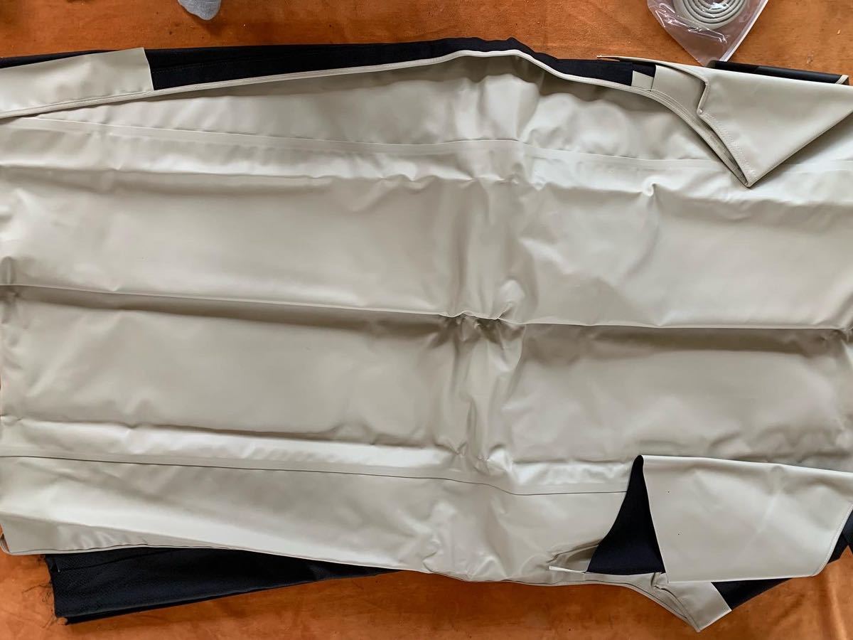 61-64インパラコンバーチブルトップアイボリー新品。インパラコンバートップ 幌 ローライダー ハイドロ拍卖