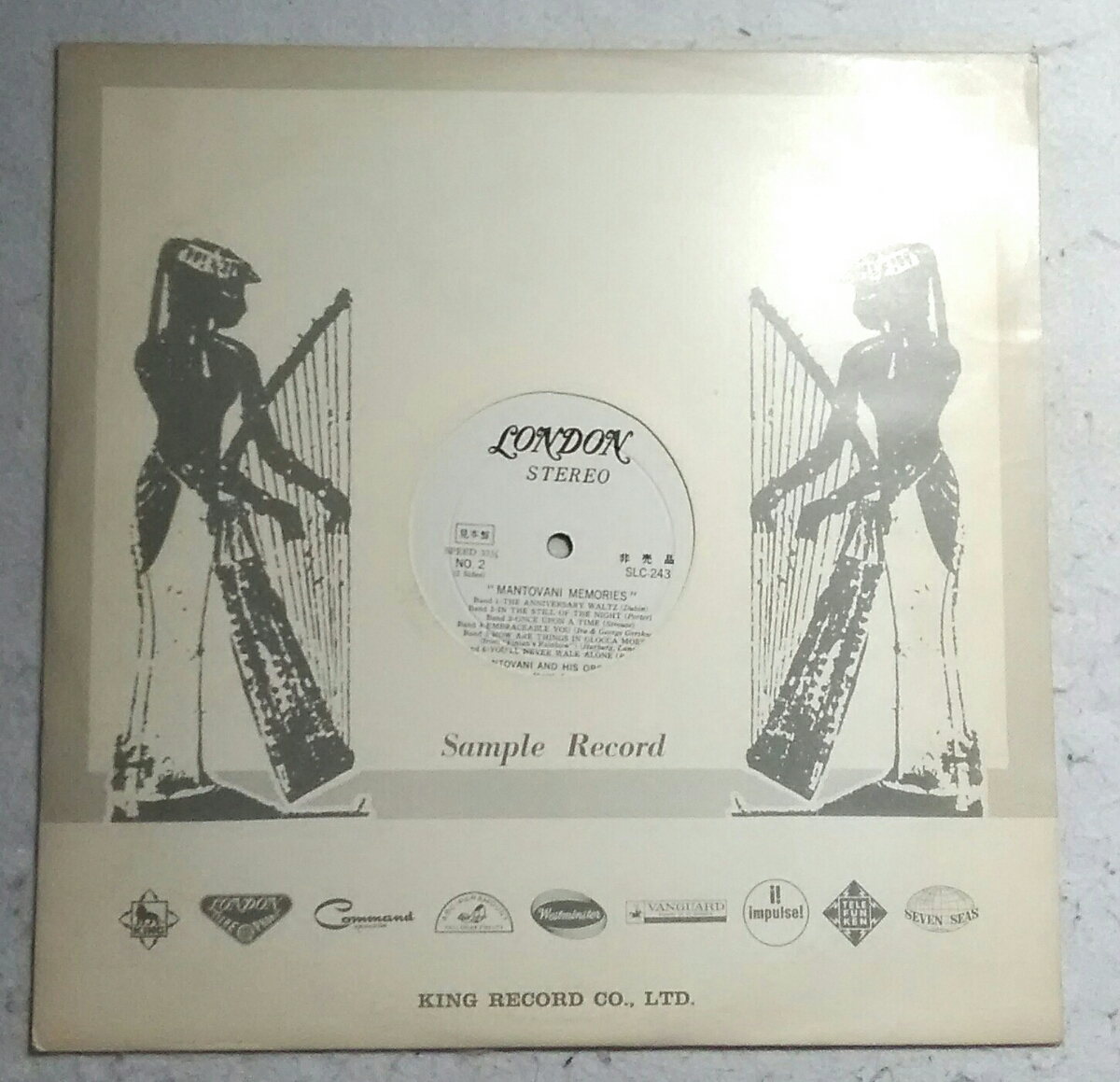 邦盤非売品1LP Mantovani / Mantovani Memories SLC-243 白ラベル見本盤拍卖