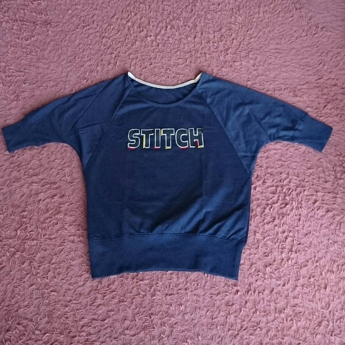 最終値下げ 新品 レディース 五分丈 トップス ネイビー Mサイズ拍卖