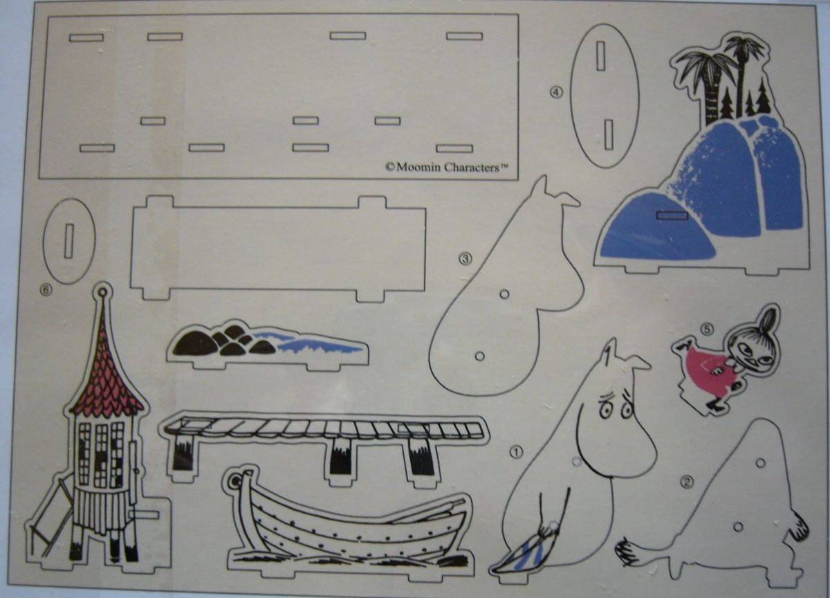 ムーミン木製ジオラマコレクション ジオラマ クラフト 木製 ムーミン×リトルミイ Moomin拍卖
