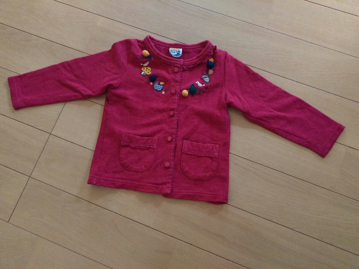 プチジャム★95★ナチュラル系カーディガン★90拍卖