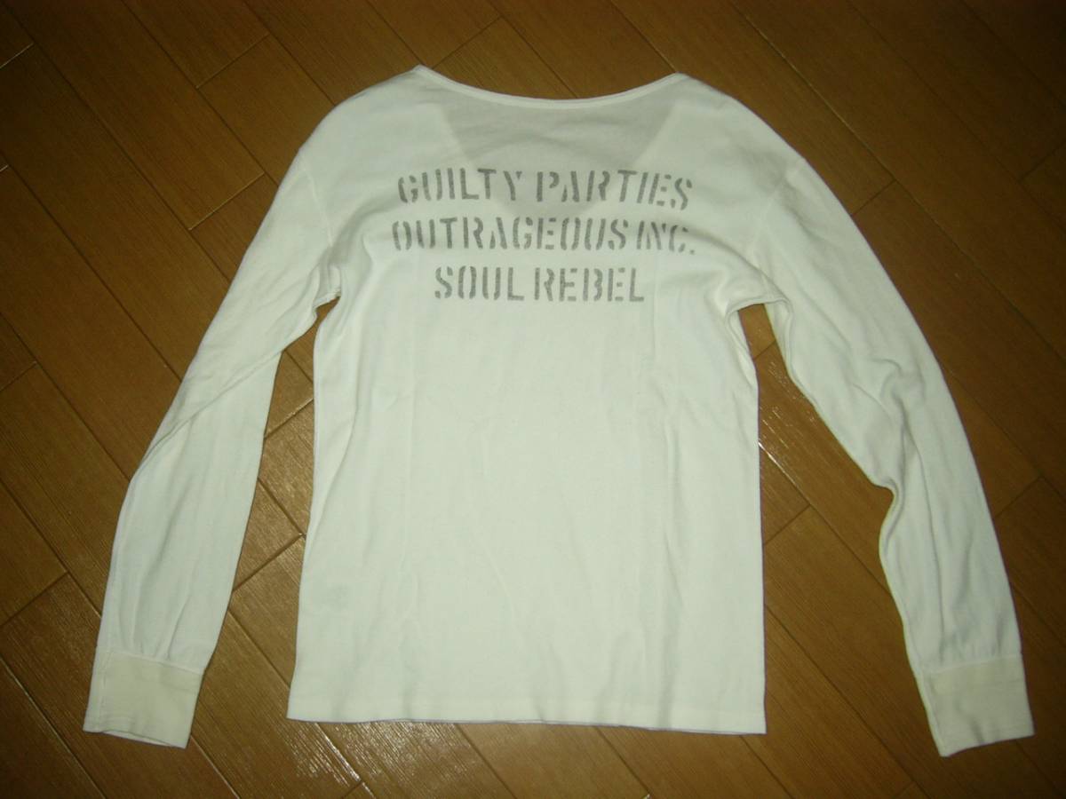 ワコマリア WACKO MARIA カットソー M 白 アンダーウエア ロンTシャツ /拍卖