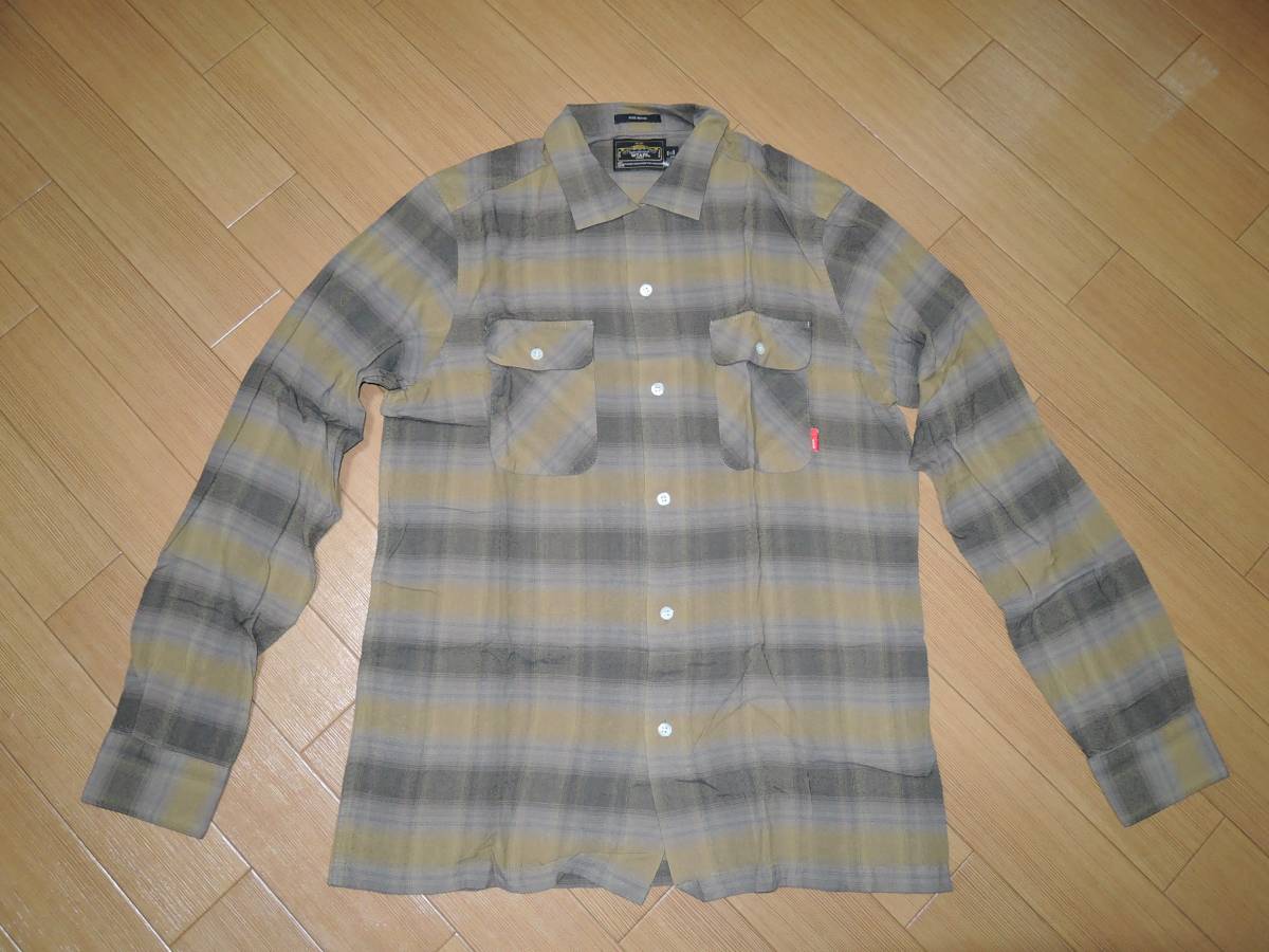 新品 WTAPS ダブルタップス VATOS チェック シャツ M レーヨン 長袖シャツ拍卖