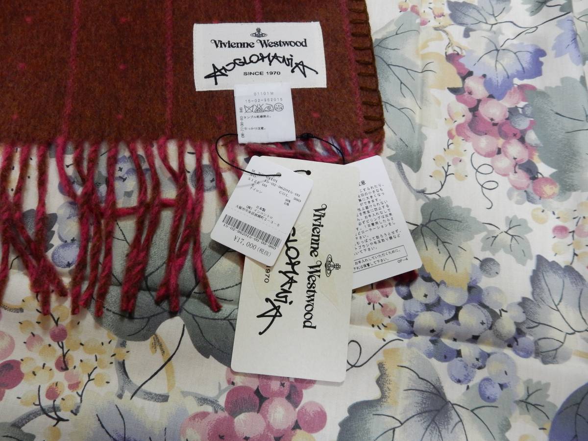 ♪ヴィヴィアン・ウエストウッド Vivienne Westwood♪ ☆ストール・マフラー・ひざ掛け☆ ★新品★拍卖