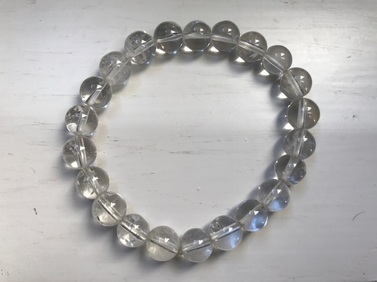 天然石ショップ トライアングル限定 ゼロフィールド クリスタルブレスレット ヒマラヤ水晶 レア お守りブレス拍卖