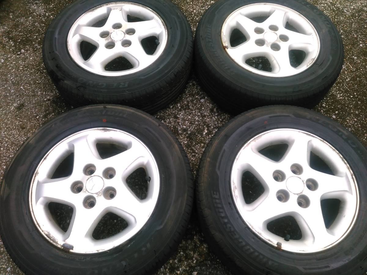 マツダ 純正 MPV 6J +50 PCD114.3 5H REGNO 205/65-15 4本拍卖