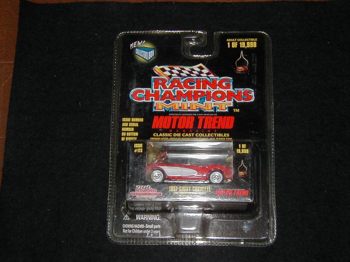 RACING CHAMPIONSレーシングチャンピオン1/61 1957 シボレーコルベット CHEVROLET CORVETTE 19998個限定 未開封 CHEVY MOTOR TREND拍卖