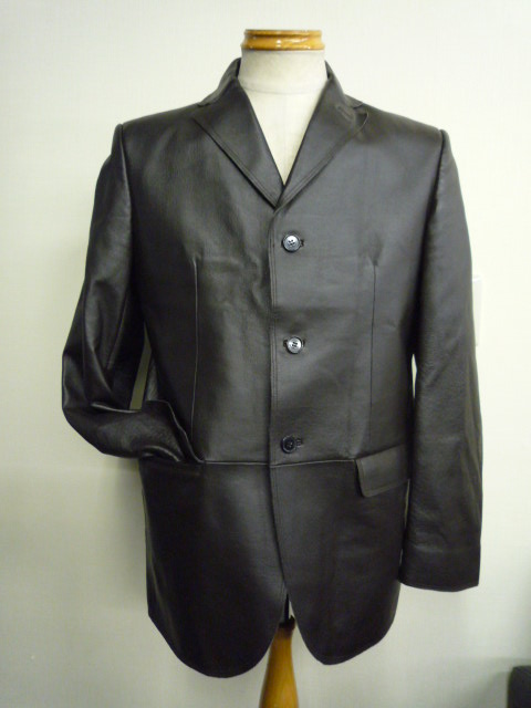 ◆ COMME CA ISMコムサイズム レザージャケット こげ茶 サイズM ◆拍卖