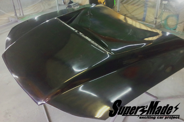 ★☆スーパーメイド☆インスタントジェントルマン S15シルビア用 ダクト付きレーシングボンネット FRP製☆拍卖
