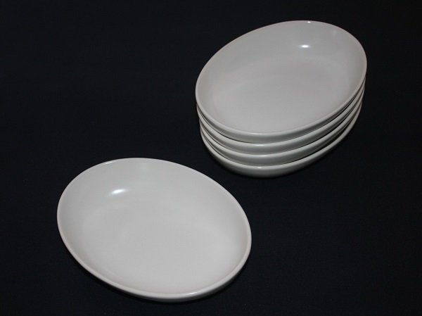 白マット 15cmオーバルボウル 5個セット 新品拍卖