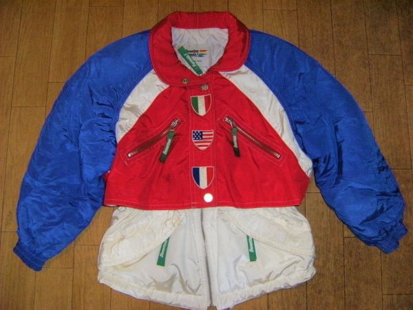 昭和レトロ★BENETTON FORMULA 1 RACING TEAM ベネトン ジャンパー マウンテンパーカー★F1 レーシング アメリカ イタリア フランス スキー拍卖
