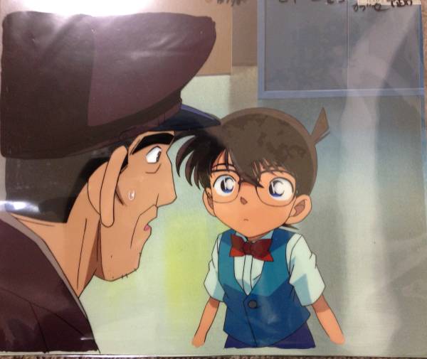 ☆ セル画 名探偵コナン 青山剛昌 背景付き拍卖