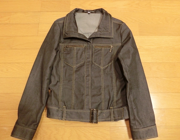 美品 レディース MICHEL KLEIN ミッシェルクラン デニムジャケット サイズ40 40 ジージャン Gジャン Lサイズ 女性用 WOMEN拍卖