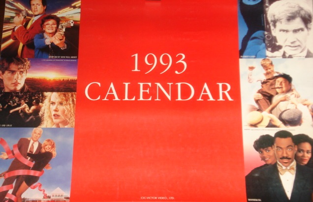 ■1993年配布の映画宣伝カレンダー(未使用/非売品):トム・クルーズ,シルベスター・スタローン,ゴールディ・ホーン,ハリソン・フォード,他拍卖
