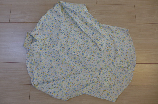 即決 送料無料 美品 1度のみ着用 イタリア製 FEDELI フェデリ ストレッチ 花柄プリント 長袖シャツ 37(14 1/2) 驚く着心地 46~48程度拍卖