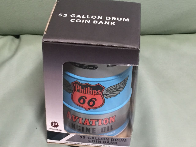 ★☆★新品★即決★Phillips 66★オイルドラム★貯金箱★航空機★☆★拍卖