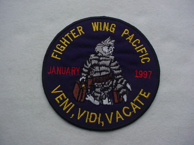 TOMCAT FIGHTER WING PACIFIC - VENI, VIDI, VACATE JANUARY 1997 Patch拍卖