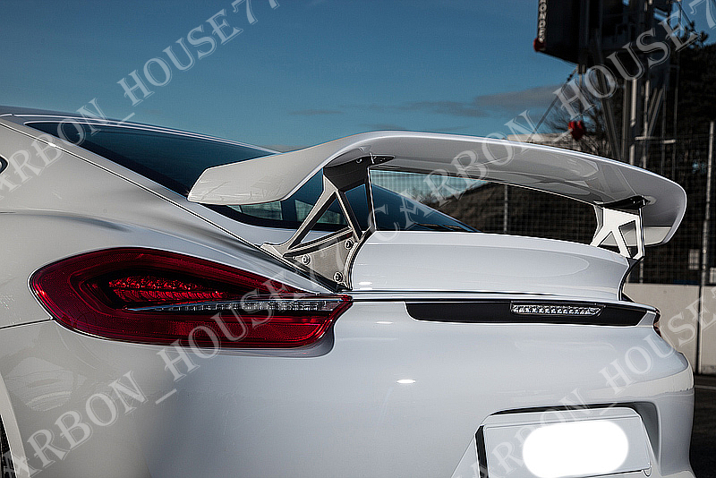 ★PORSCHE ボクスター CAYMAN 981 GT カーボン トランク スポイラー リア ウィング T-STYLE 2012/2-2016/4☆拍卖