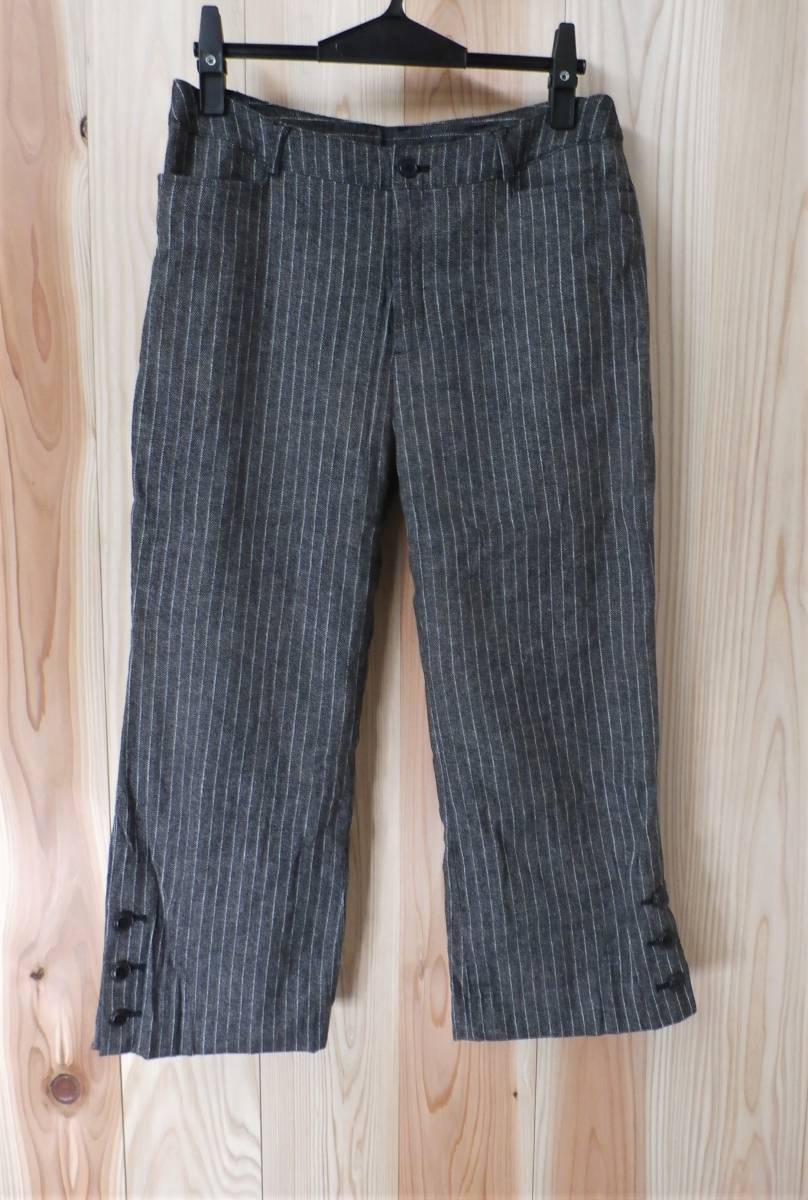 14430 ◆ clothing タグ付き ストライプ入り 裏地付き パンツ拍卖