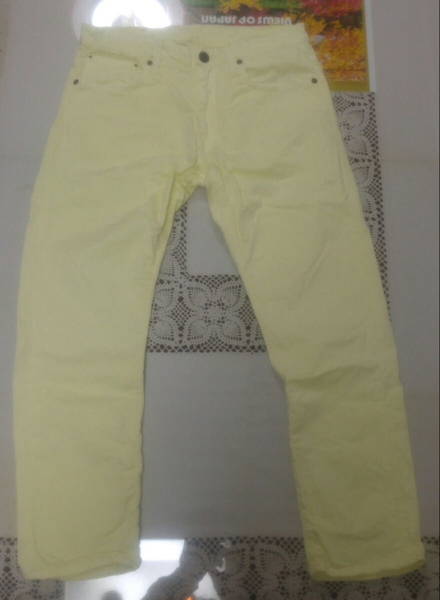 REIGN レイン カラーパンツ size 30 タイトテーパード 半端丈拍卖