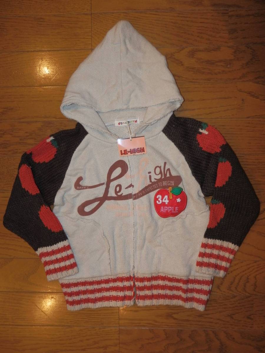 保管品新品★リハイガールズ 袖ニット パーカー 110拍卖