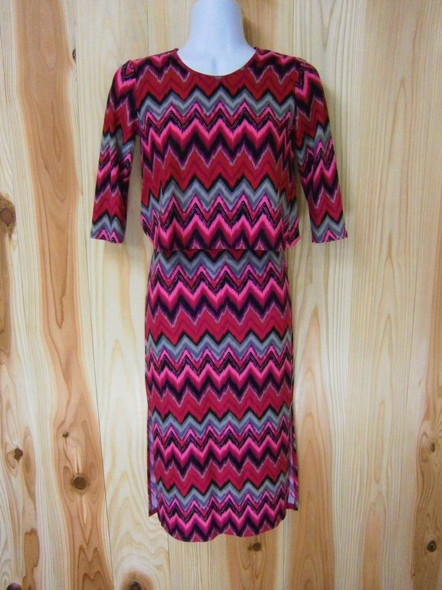 [20431 【MISS LINDERSTOOD】 セットアップ / サイズS / ストレッチ生地 / 綺麗な状態! / 綺麗な柄です /拍卖