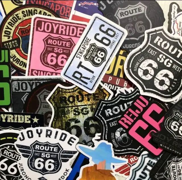 防水50枚ステッカーRoute66 ストリートmix拍卖