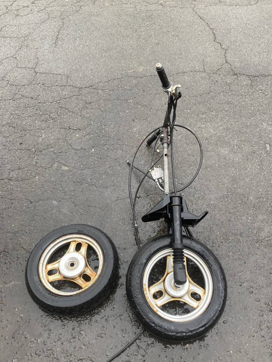 【43978】 ディオ DIO AF68 (14番台~) ハンドル ホイールセット フロントフォーク レバー ワイヤー類拍卖