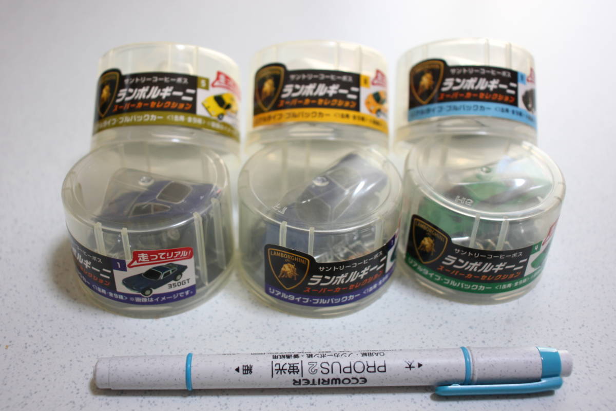 6■BOSS■【ランボルギーニ】《リアルタイプ・プルパックカー6個》拍卖