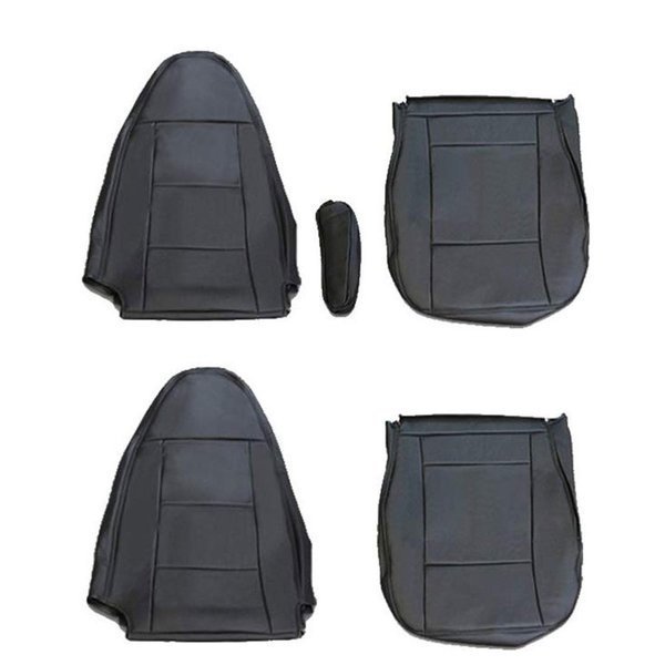 NEW スーパーグレート シートカバー フロント 運転席 助手席 セット 艶無し 黒 三菱 ふそう RM-CV009LR拍卖