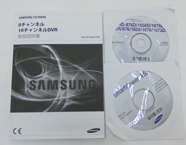■SAMSUNG DVR SRD-876D/SRD-1656D/SRD-1676D 取扱説明書 1冊 CD 2枚拍卖